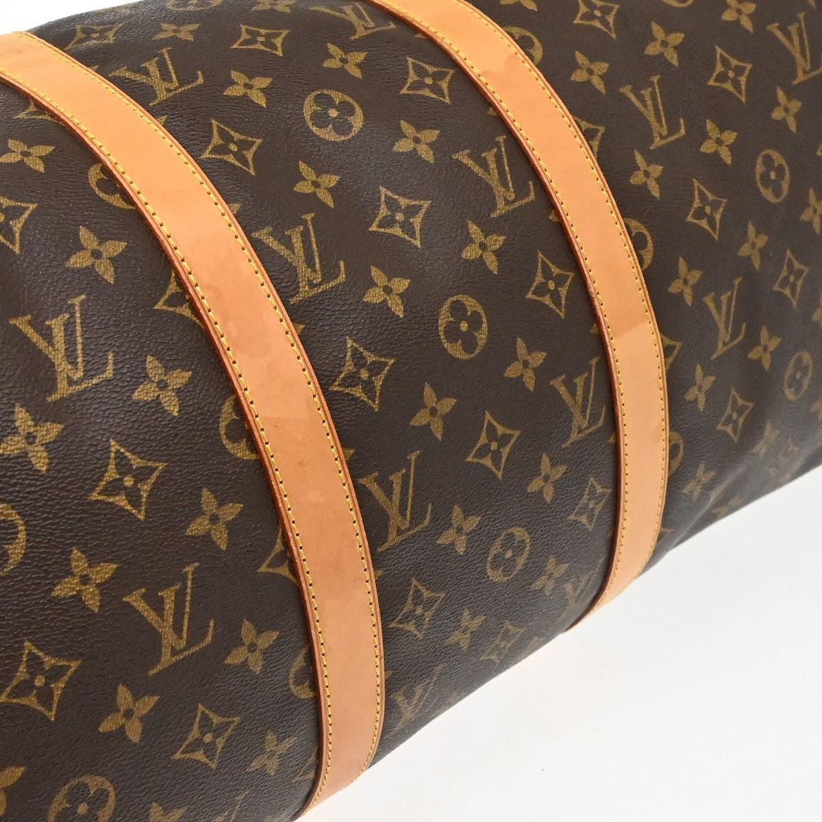 Louis Vuitton Keepall Monogram Canvas Brown Canvas Travel Bag Bag (Pre-Owned)