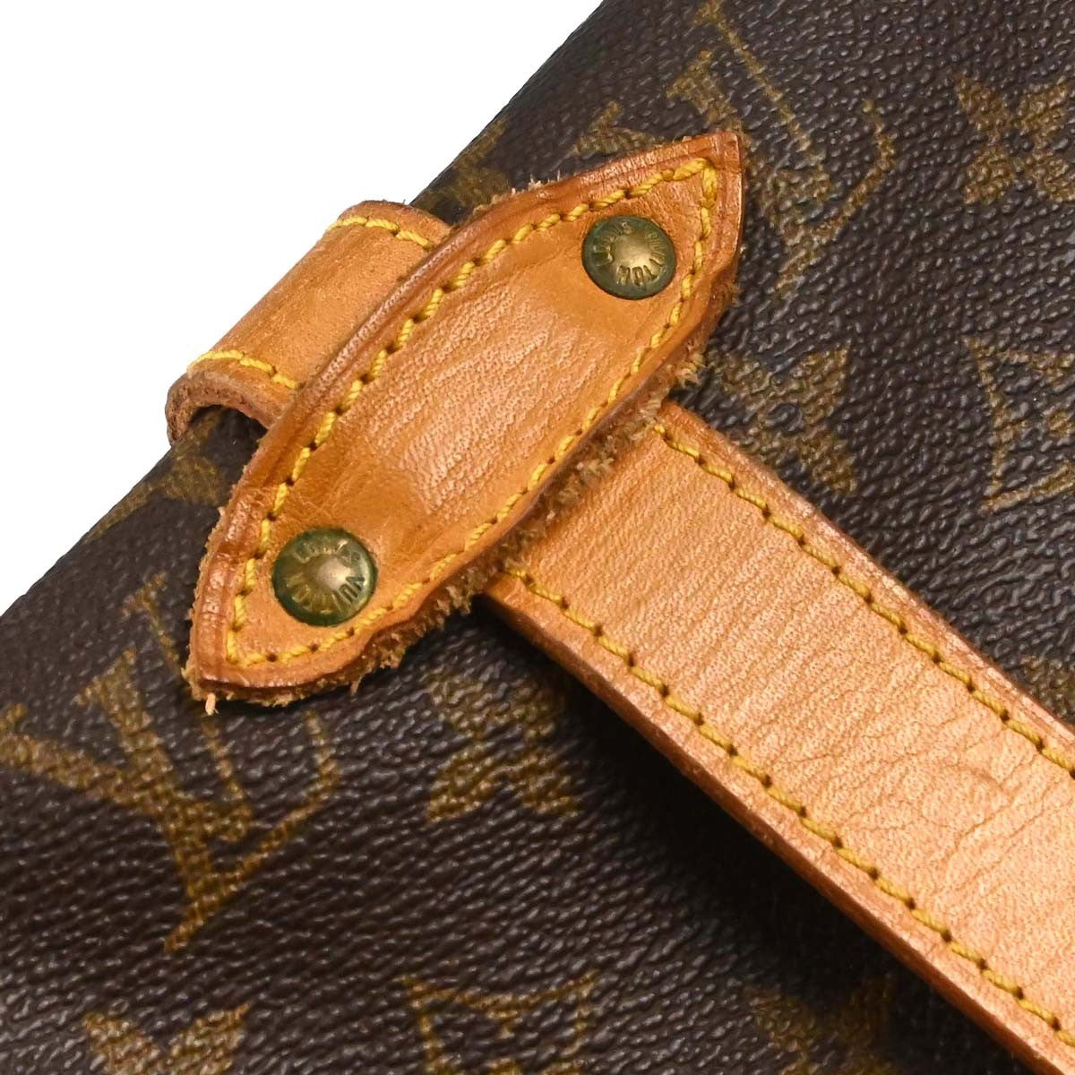 Louis Vuitton Saumur Monogram Canvas Brown Canvas Handbag (Pre-Owned)