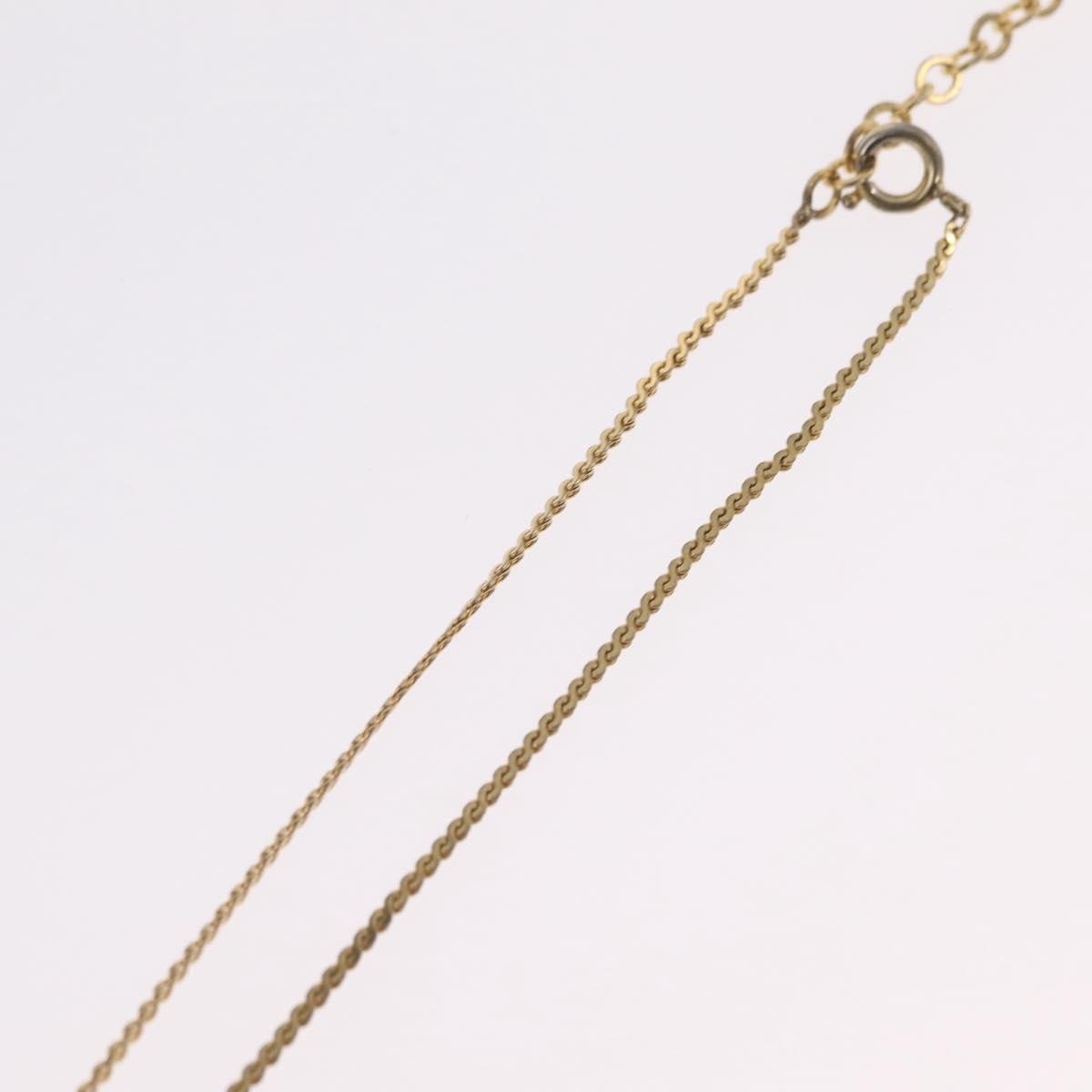 Christian Dior Vintage Cd Pendant Metal With Crystals Gold Metal Necklace Jewelry (Pre-Owned)