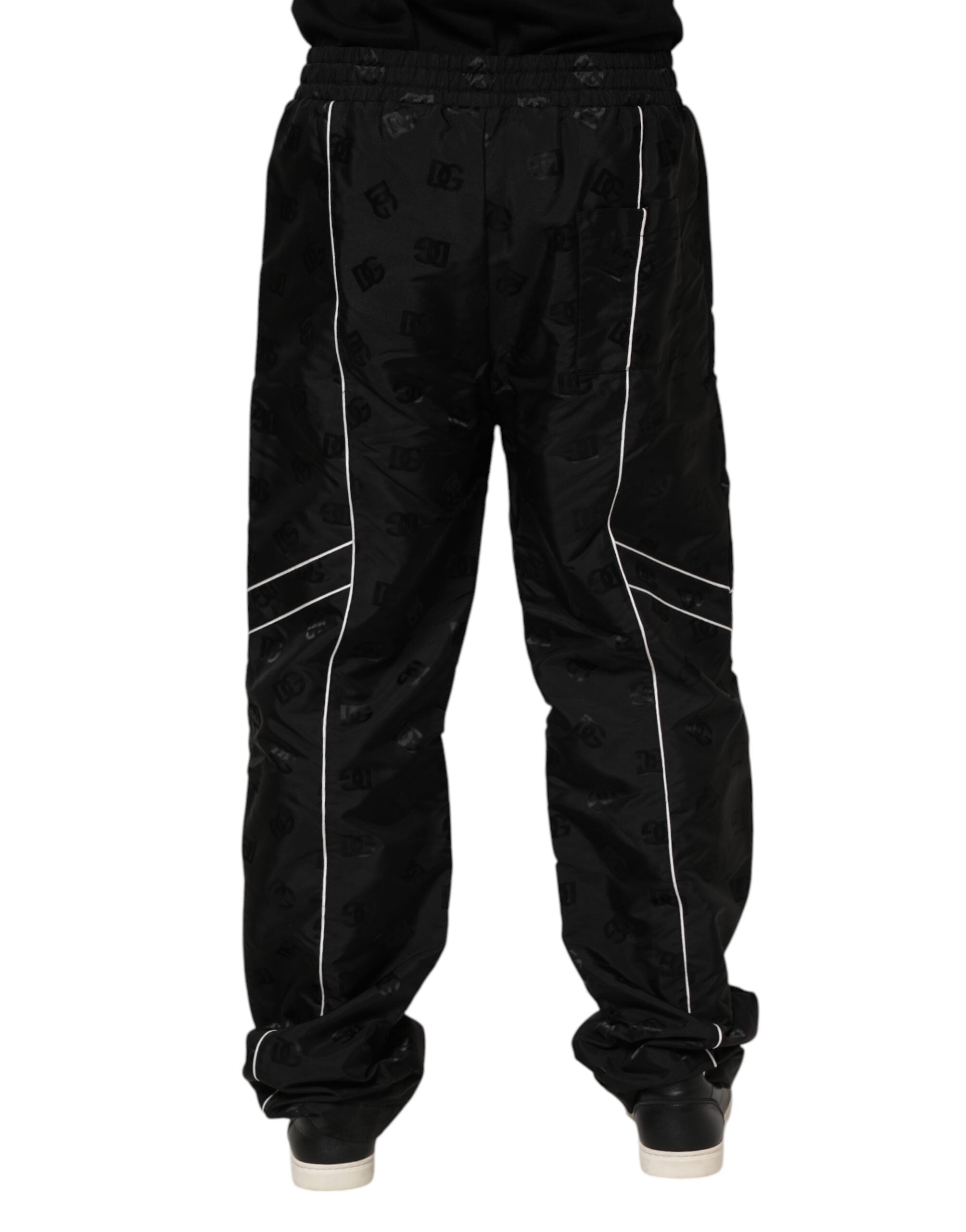 Dolce & Gabbana Black Cotton Straight Jogger SweatMen's Men's Pants