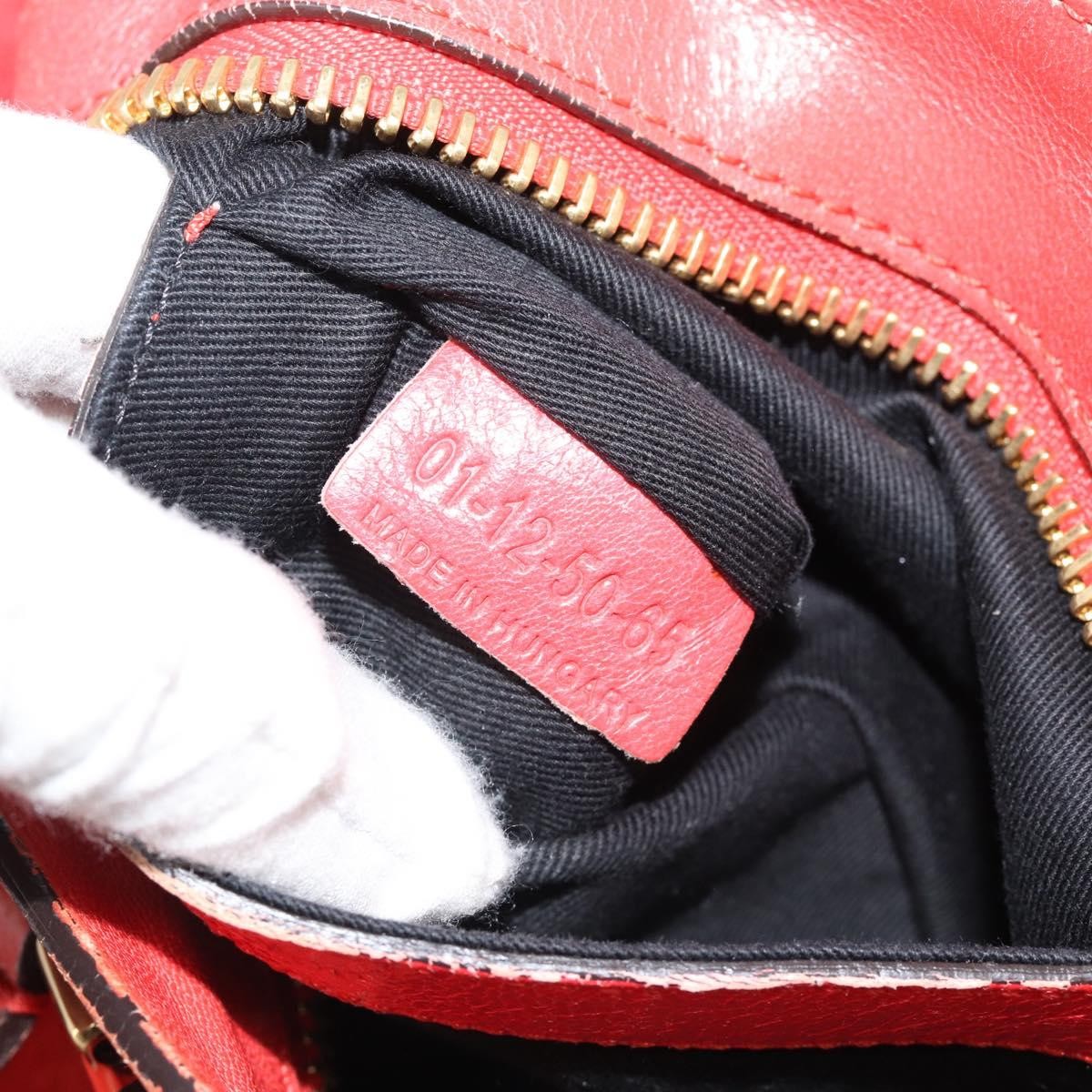 Chloe Ethel Leather Red Leather Handbag (Pre-Owned)