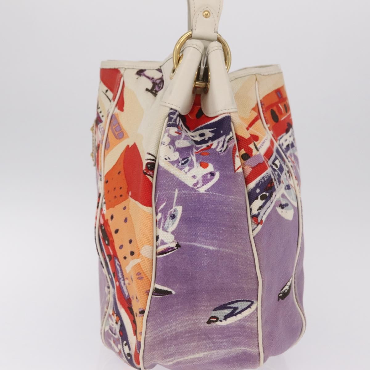 Louis Vuitton Galliera Riviera Cruise Canvas Purple Canvas Handbag (Pre-Owned)