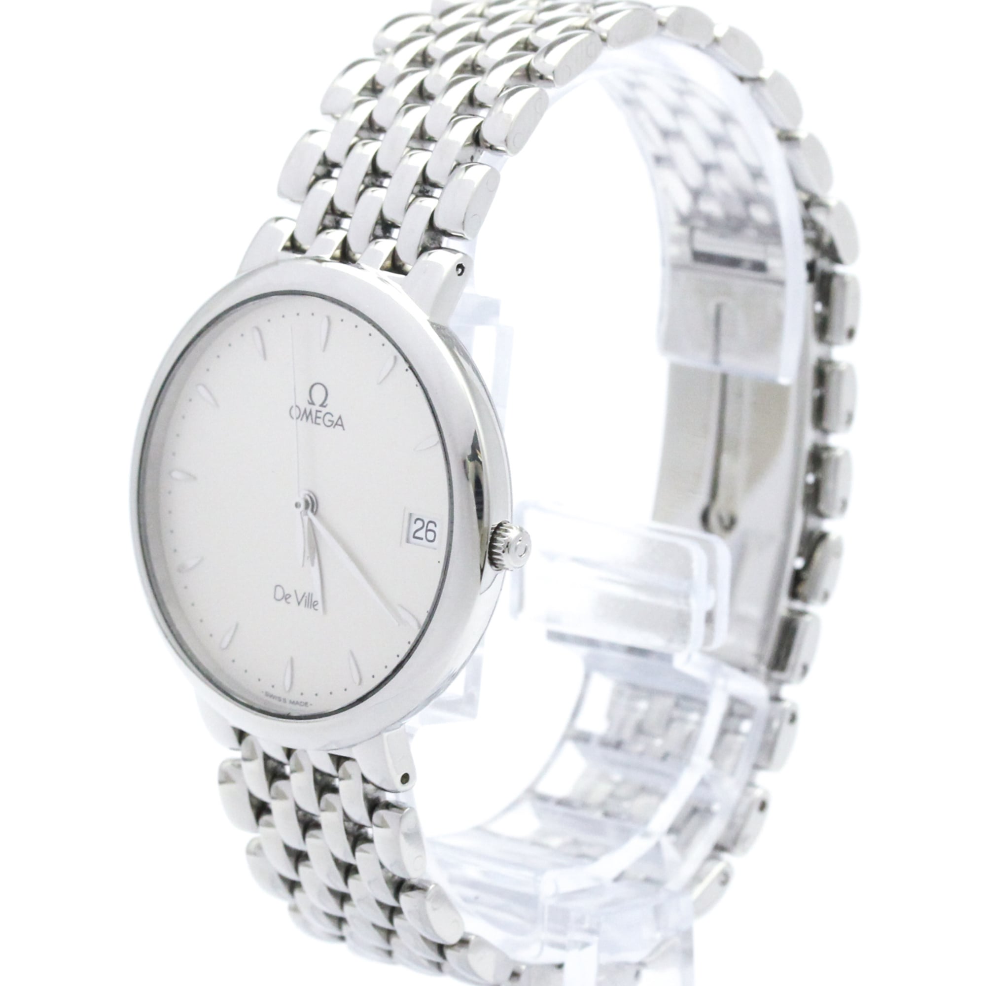 Omega De Ville Classic Quartz Stainless Steel Watch (Pre-Owned)
