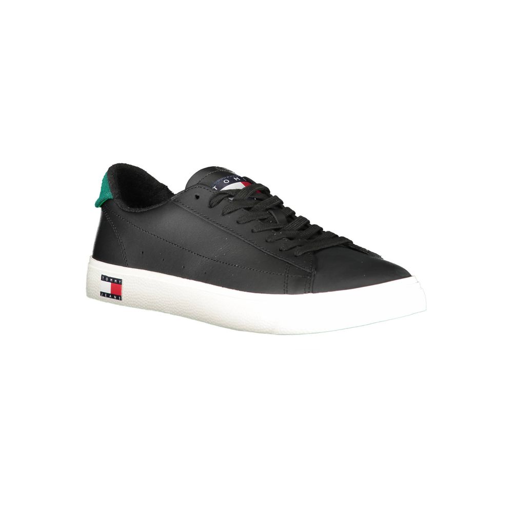 Tommy Hilfiger Black Polyester Men's Sneaker