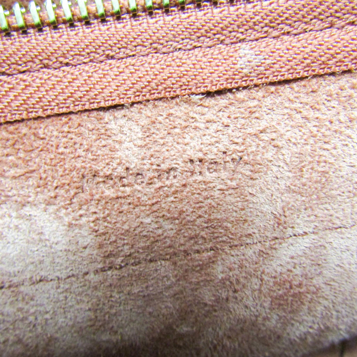 Celine Belt Textured Leather Red Leather Handbag (Pre-Owned)