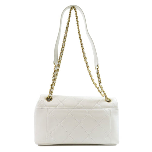 Chanel White Leather Shopper Bag (Pre-Owned)