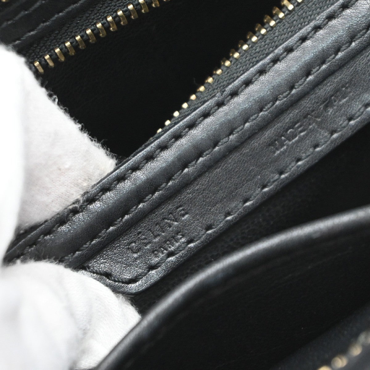 Celine Bicolor Luggage Leather Black Leather Tote Bag Bag (Pre-Owned)