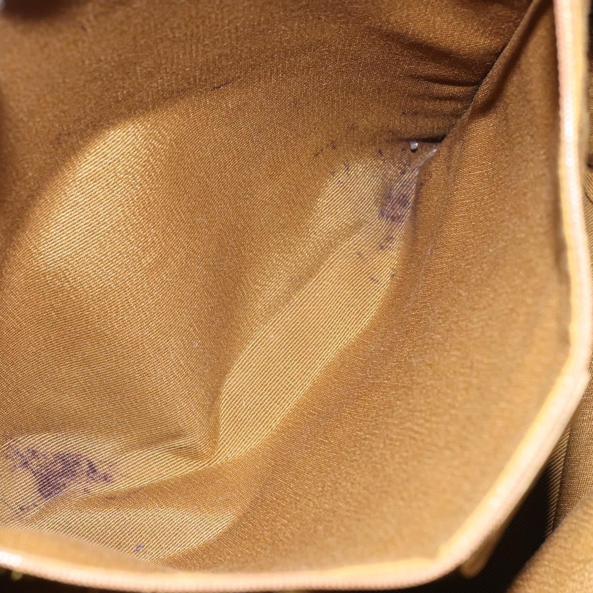 Salvatore Ferragamo Gancini Tote Gancini Canvas Blue Canvas Tote Bag Bag (Pre-Owned)