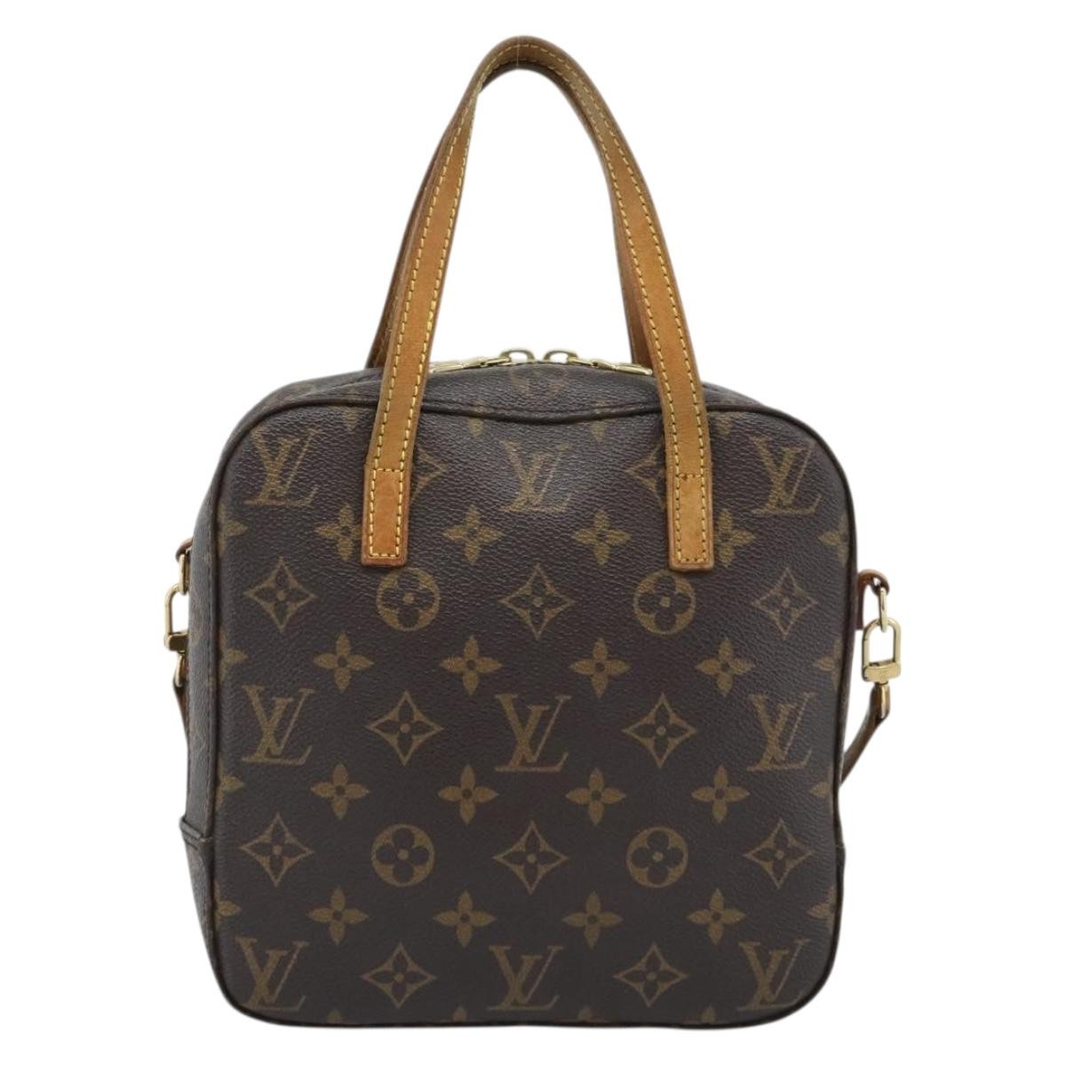 Louis Vuitton Spontini Monogram Canvas Brown Canvas Handbag (Pre-Owned)