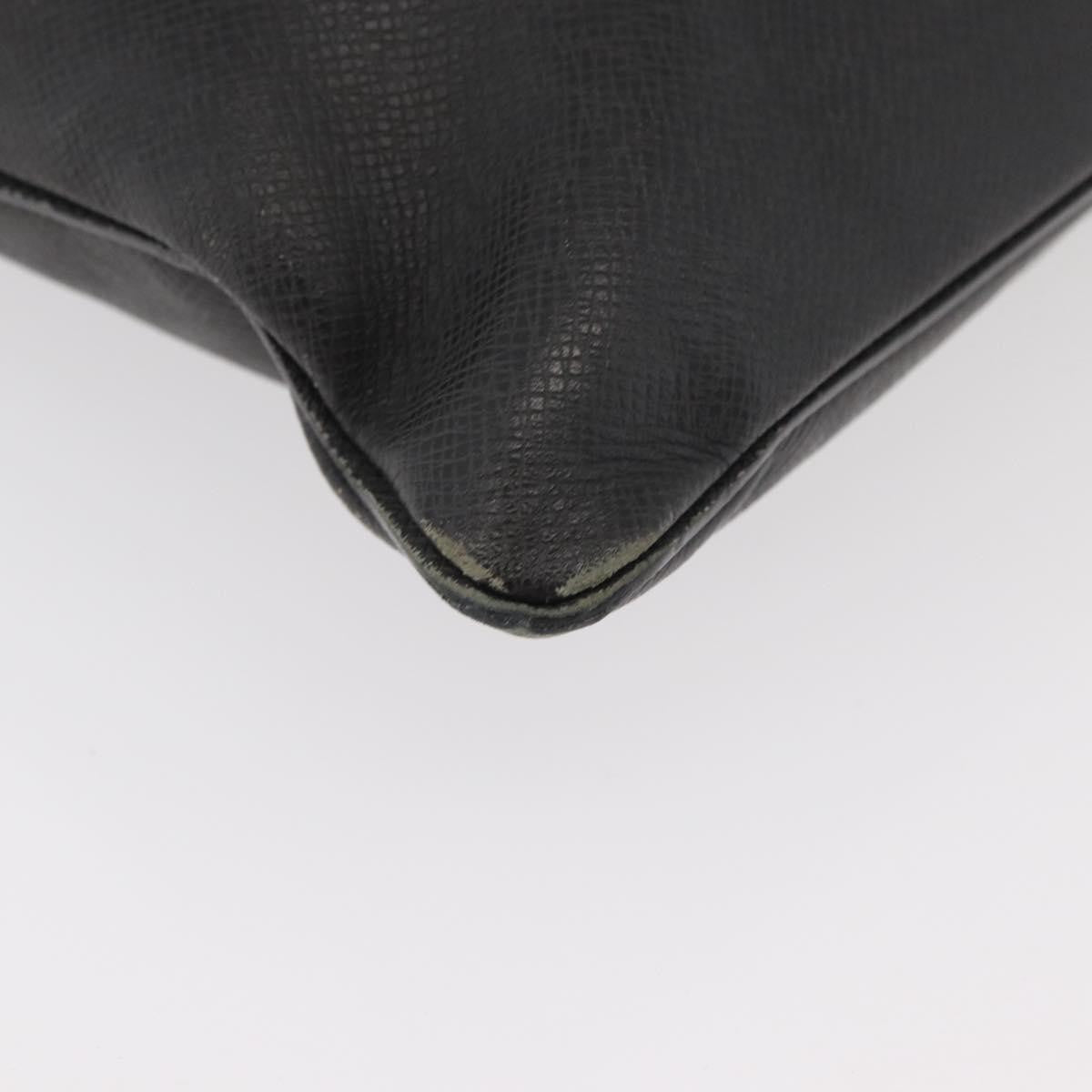 Louis Vuitton Sasha Taiga Leather Black Leather Handbag (Pre-Owned)