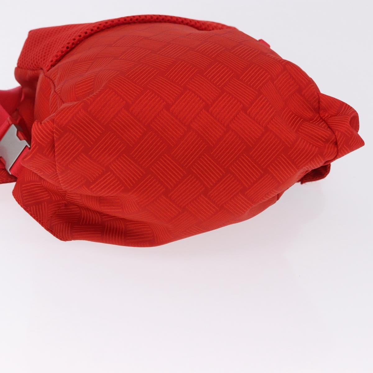 Bottega Veneta Paper Touch Printed Nylon Red Nylon Backpack Bag (Pre-Owned)