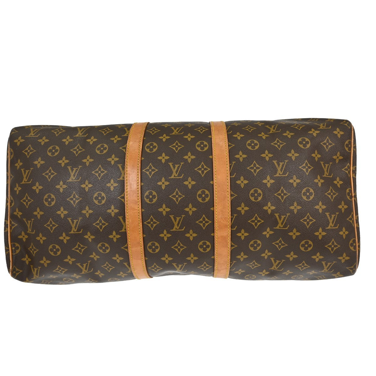 Louis Vuitton Keepall Monogram Brown Canvas Travel Bag Bag (Pre-Owned)