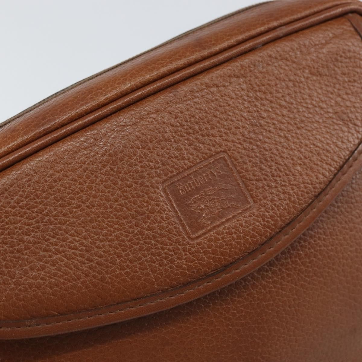 Burberry Vintage Leather Brown Leather Shoulder Bag Bag (Pre-Owned)