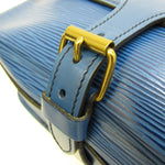Louis Vuitton Cartouchiere Blue Leather Shoulder Bag (Pre-Owned)