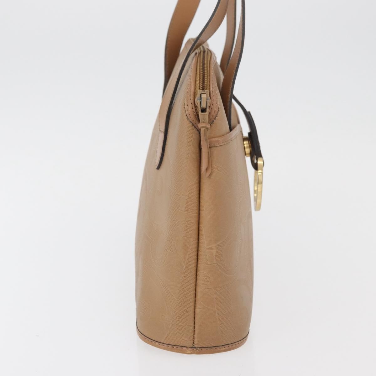 Christian Dior Vintage Trotter Canvas Beige Canvas Handbag (Pre-Owned)