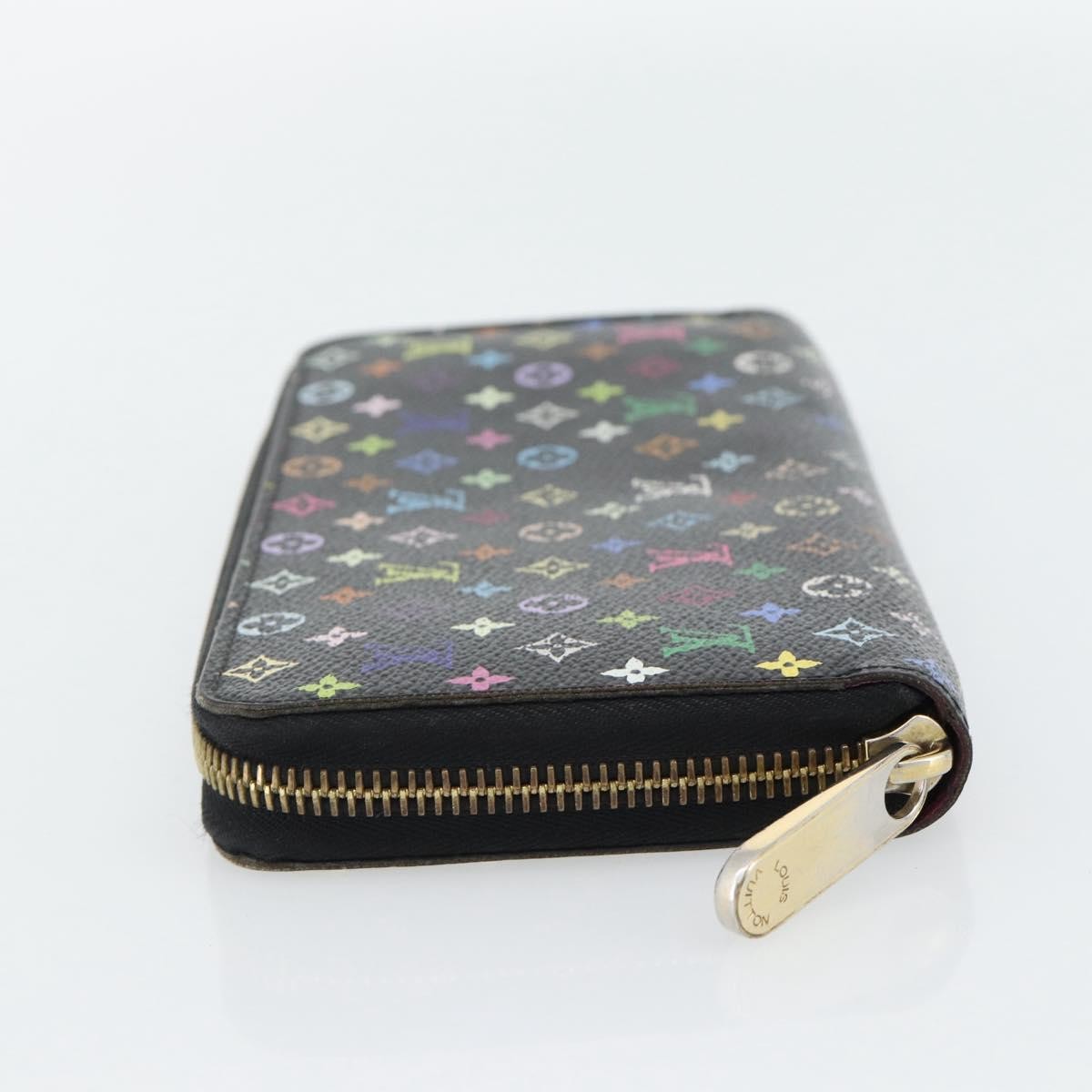 Louis Vuitton Aerogram Zippy Leather Black Canvas Wallets Accessory (Pre-Owned)