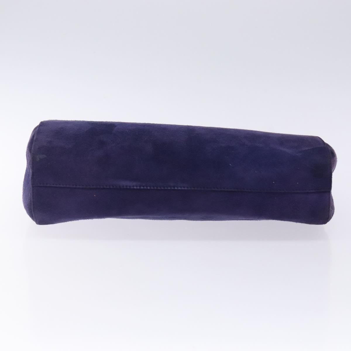 Prada Vintage Suede Purple Suede Handbag (Pre-Owned)