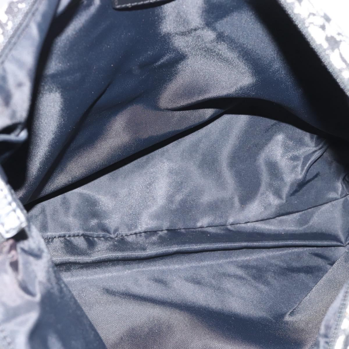 Christian Dior Vintage Trotter Messenger Diorissimo Canvas Black Canvas Shoulder Bag Bag (Pre-Owned)