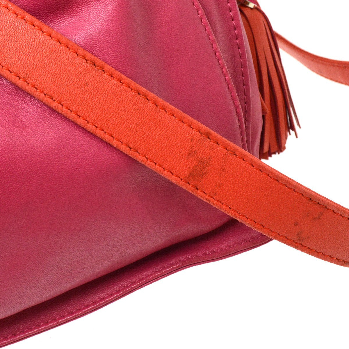 Loewe Flamenco Leather Pink Leather Shoulder Bag Bag (Pre-Owned)