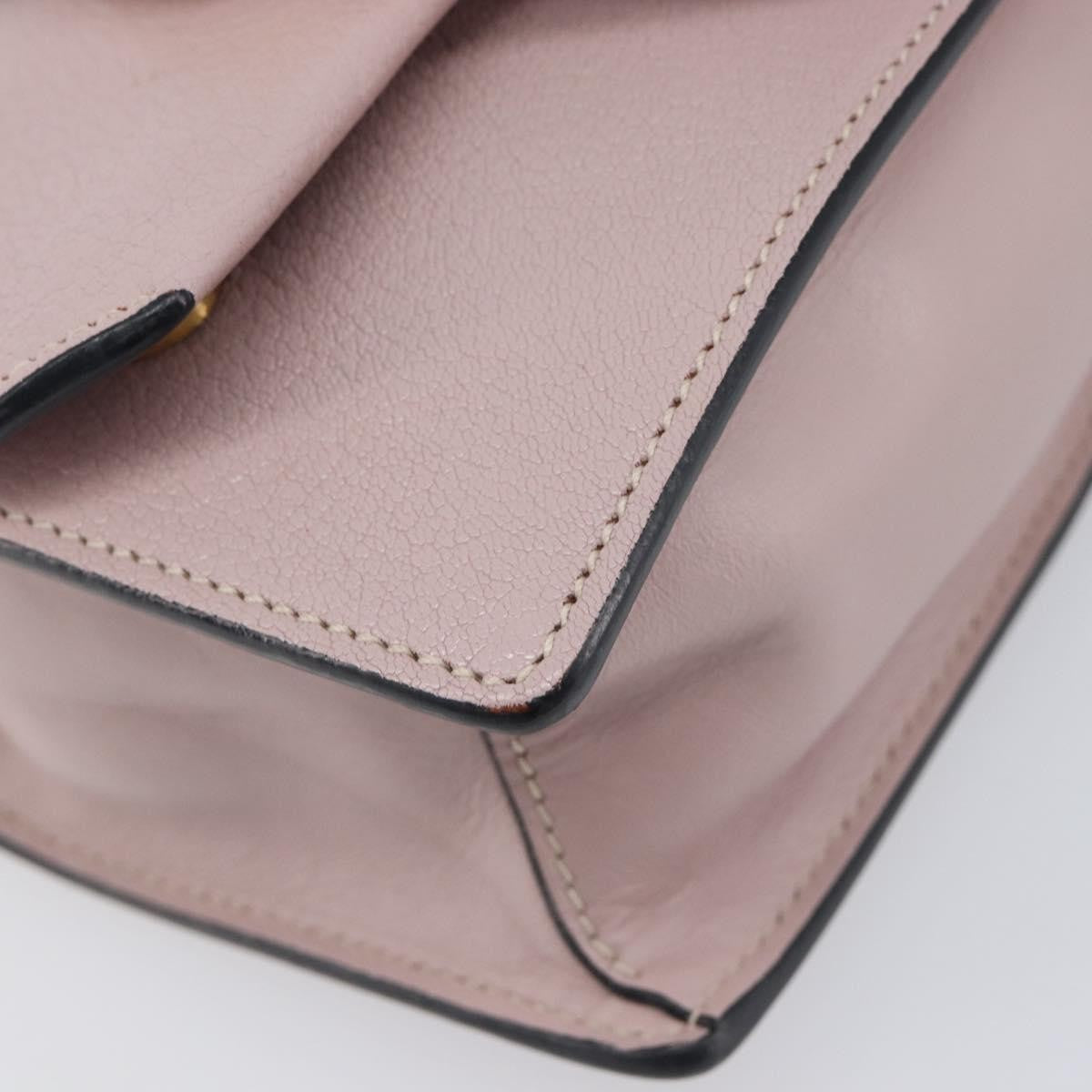 Miu Miu Madras Crystal Flap Leather Pink Leather Crossbody Bag Bag (Pre-Owned)