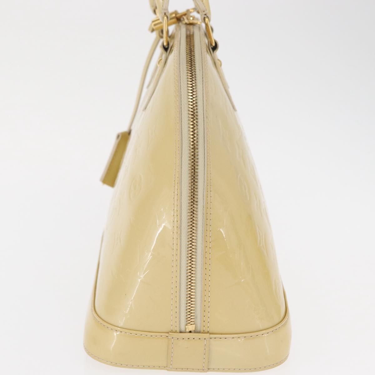 Louis Vuitton Alma Patent Leather Beige Patent_Leather Handbag (Pre-Owned)