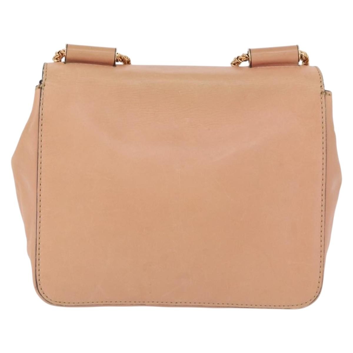 Chloe Elsie Chain Leather Pink Leather Shoulder Bag Bag (Pre-Owned)