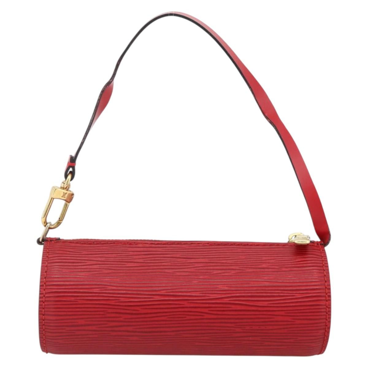 Louis Vuitton Soufflot Pochette Epi Leather Red Leather Clutche & Pouche Bag (Pre-Owned)