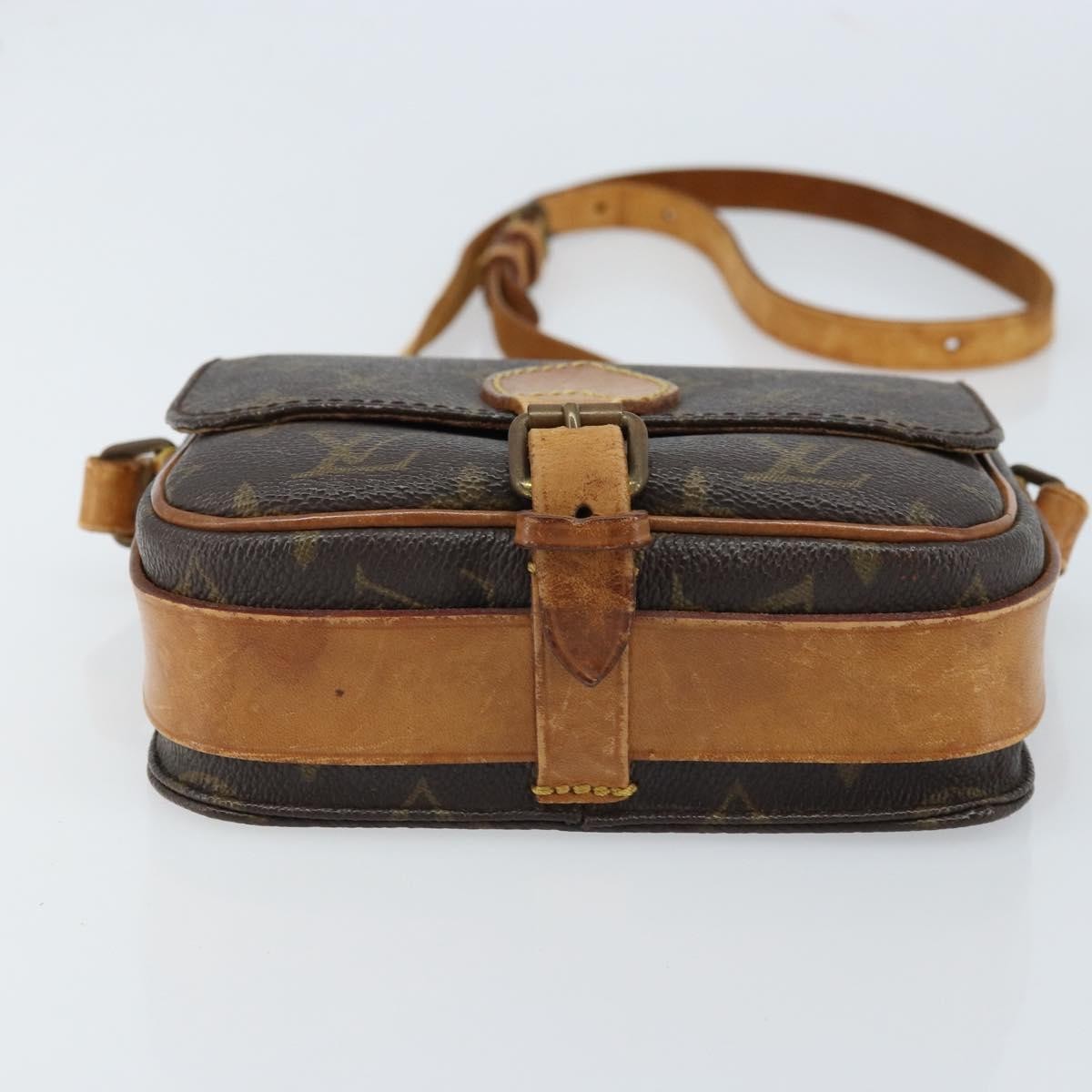 Louis Vuitton Cartouchiere Monogram Canvas Brown Canvas Shoulder Bag Bag (Pre-Owned)