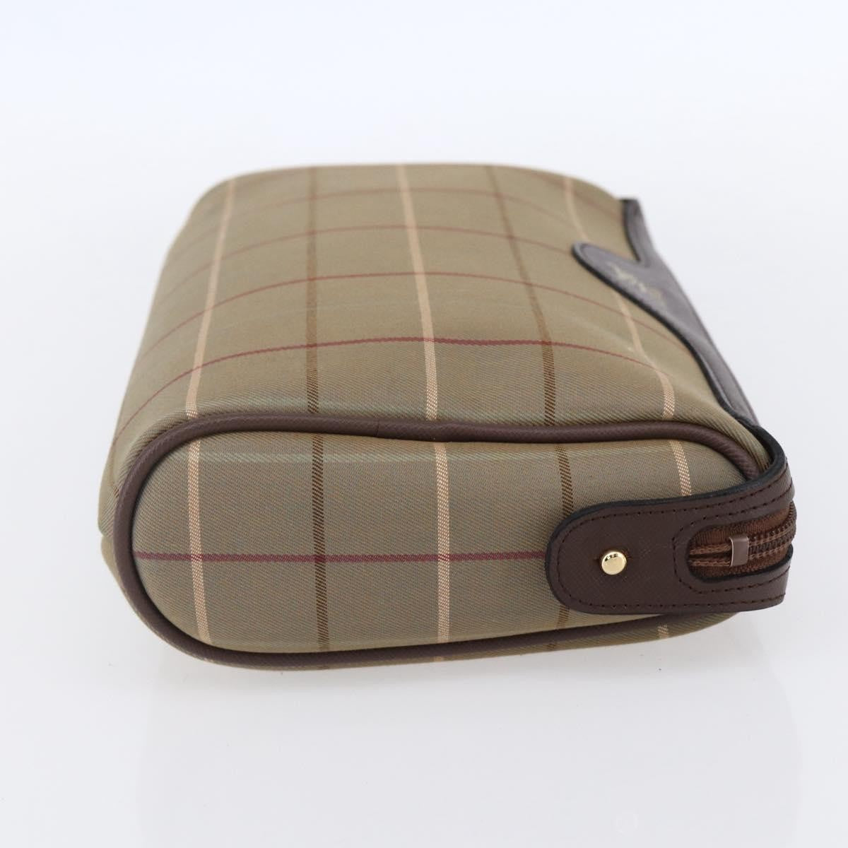 Burberry Nova Check Pochette Canvas Beige Canvas Clutche & Pouche Bag (Pre-Owned)