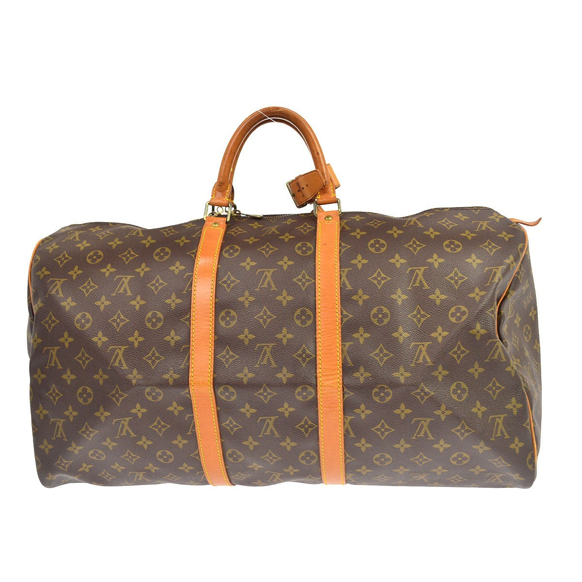 Louis Vuitton Keepall Monogram Canvas Brown Canvas Travel Bag Bag (Pre-Owned)