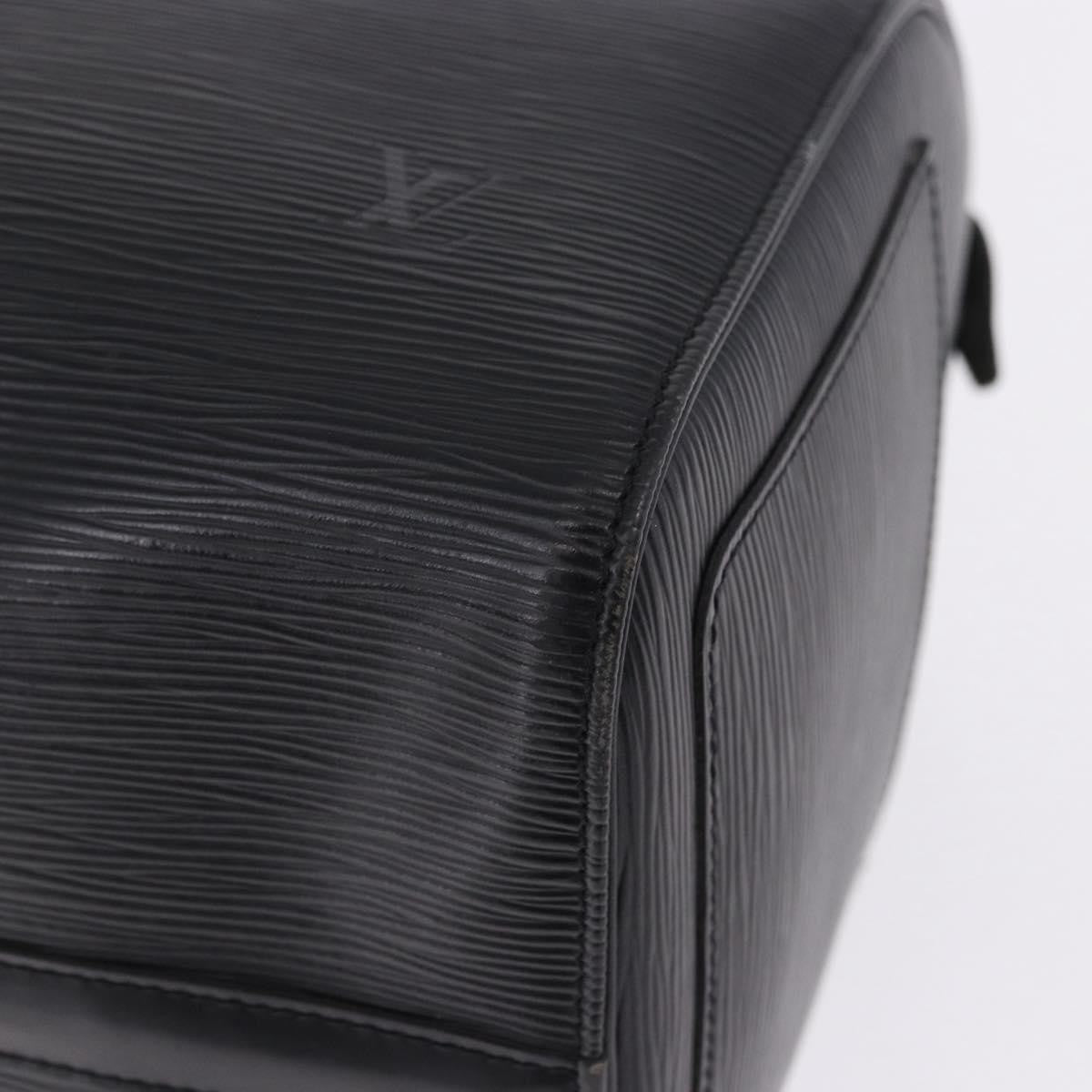 Louis Vuitton Speedy Epi Leather Black Leather Handbag (Pre-Owned)