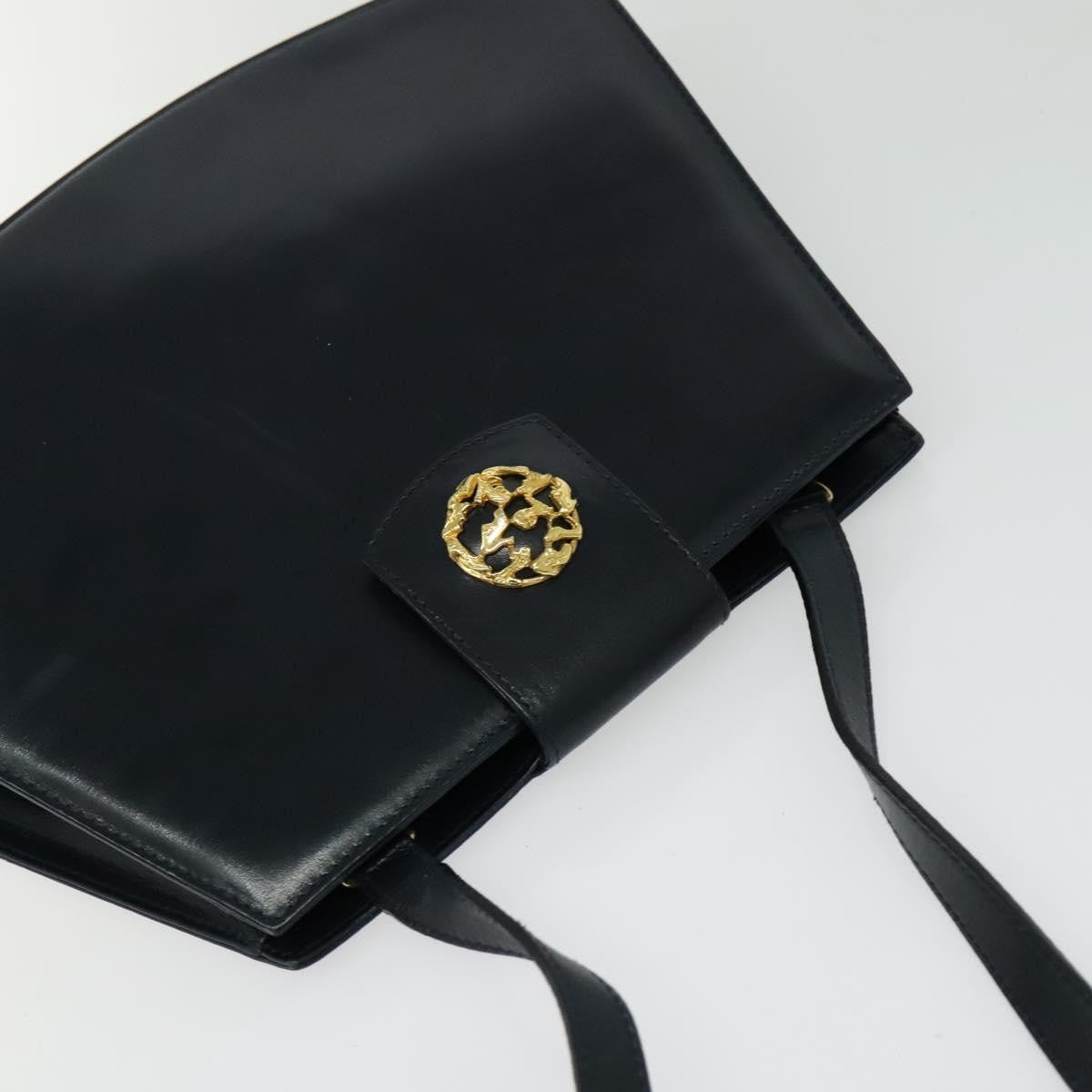 Salvatore Ferragamo Shoulder Leather Navy Leather Shoulder Bag Bag (Pre-Owned)
