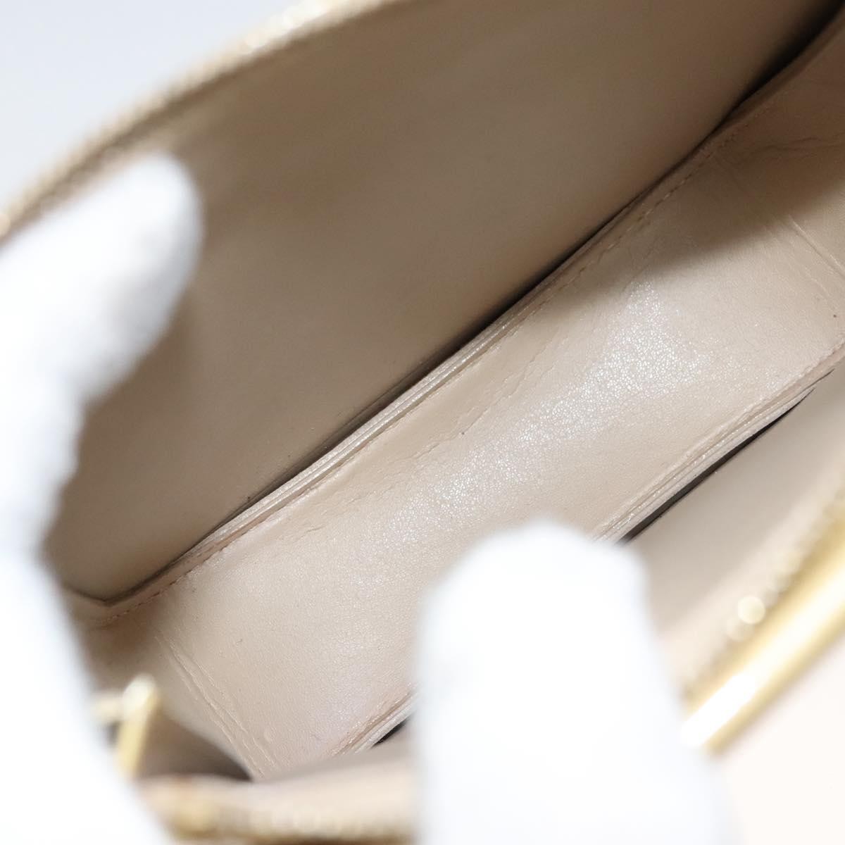 Louis Vuitton Mott Monogram Vernis Beige Patent_Leather Clutche & Pouche Bag (Pre-Owned)