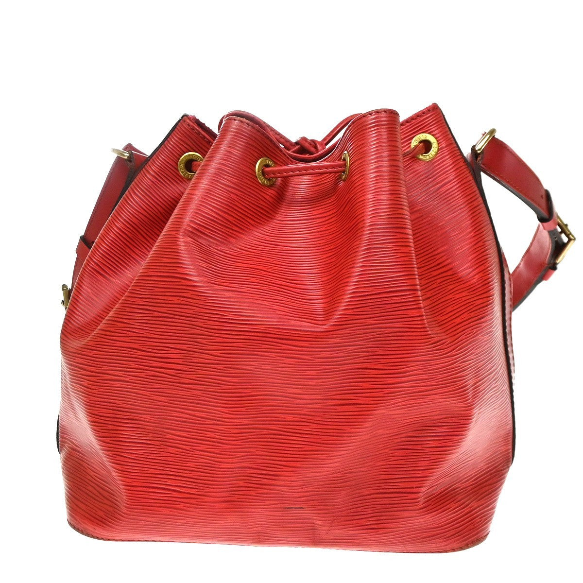 Louis Vuitton Petit Noe Epi Leather Red Leather Handbag (Pre-Owned)