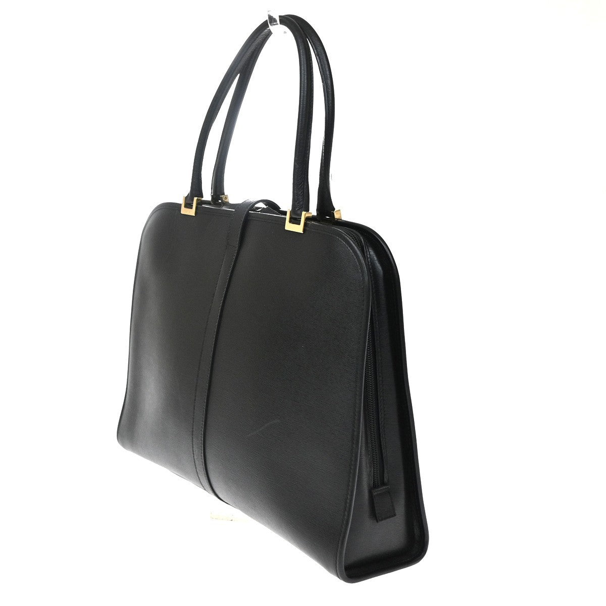 Gucci Jackie O Leather Black Leather Handbag (Pre-Owned)