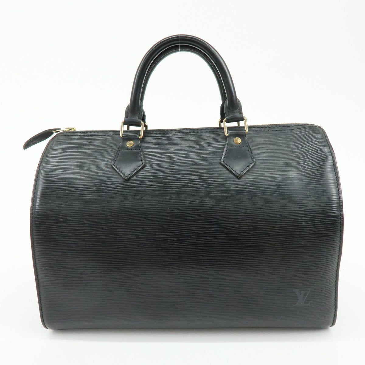 Louis Vuitton Speedy Epi Leather Black Leather Handbag (Pre-Owned)