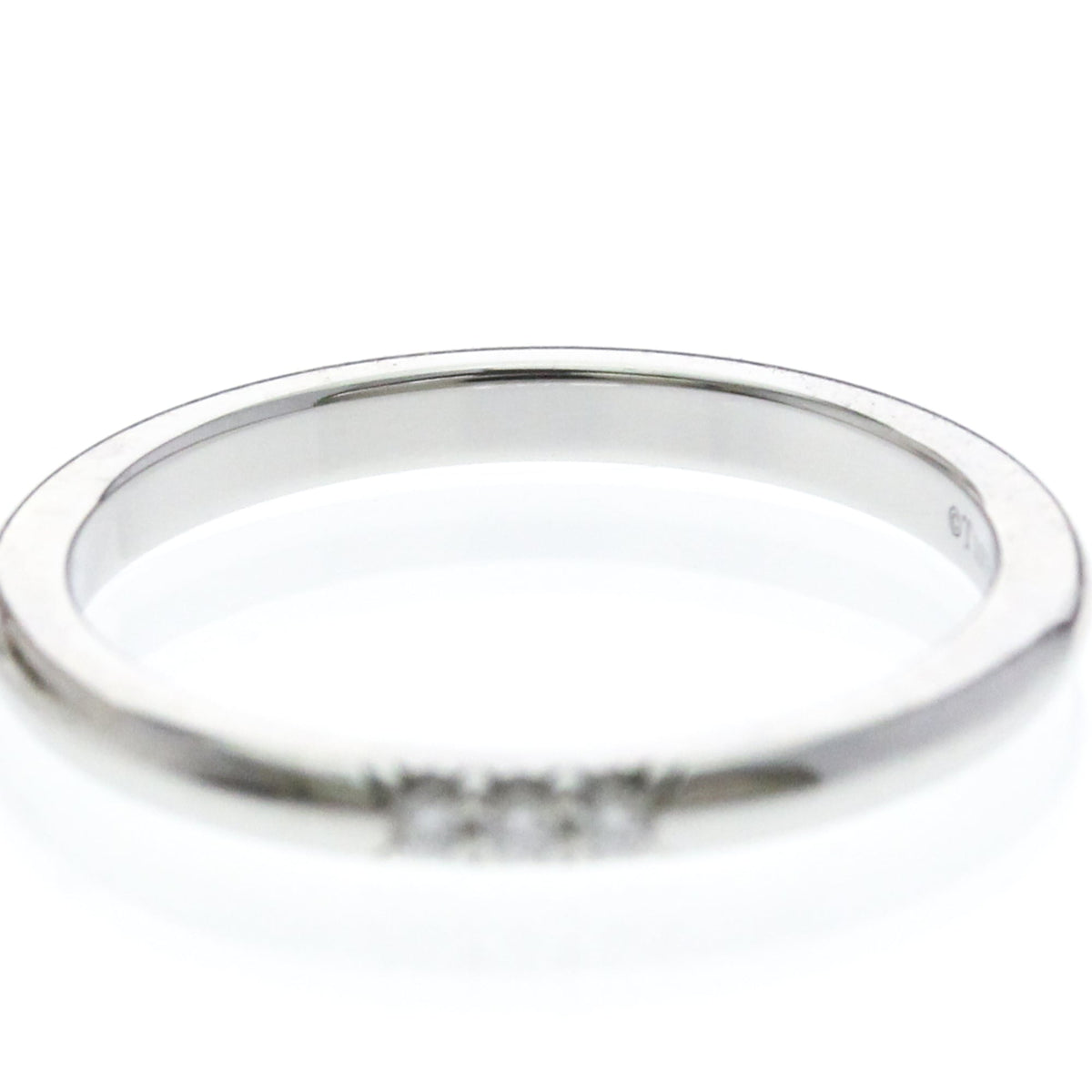Tiffany & Co. Forever Wedding Band 950 Platinum With Diamonds Silver Platinum Ring Jewelry (Pre-Owned)