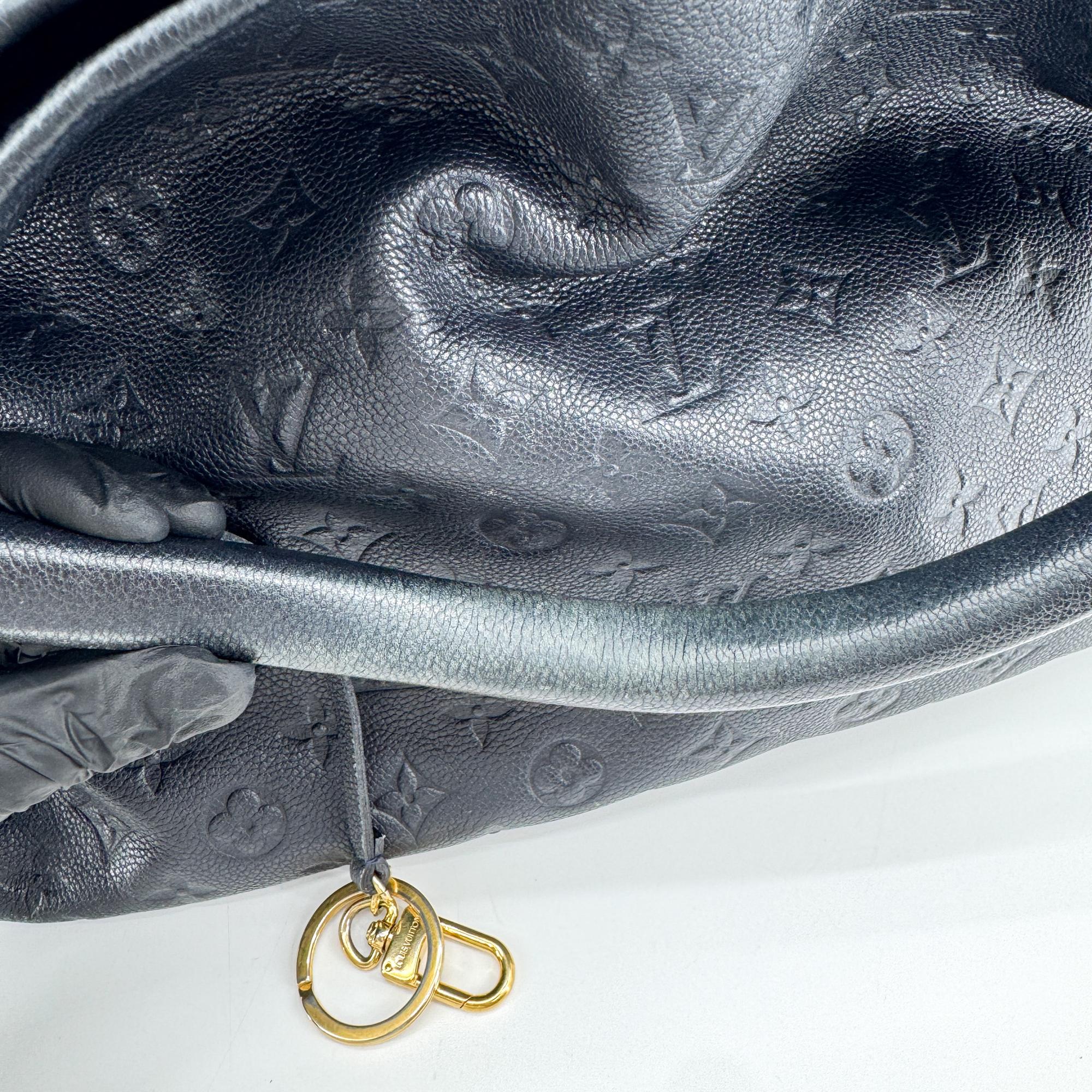 Louis Vuitton Artsy Monogram Empreinte Leather Black Leather Handbag (Pre-Owned)
