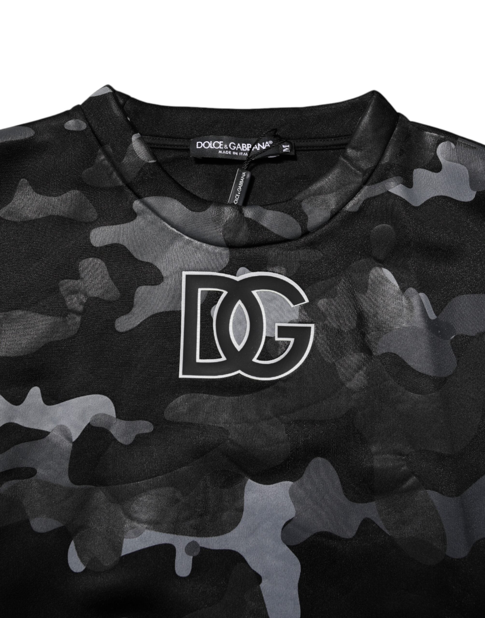 Dolce & Gabbana Black Camouflage Pullover Sweatshirt Men's Sweater (Pre-Owned)