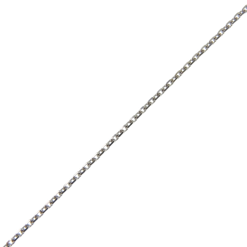 Cartier C Heart Silver White Gold Necklace Jewelry (Pre-Owned)