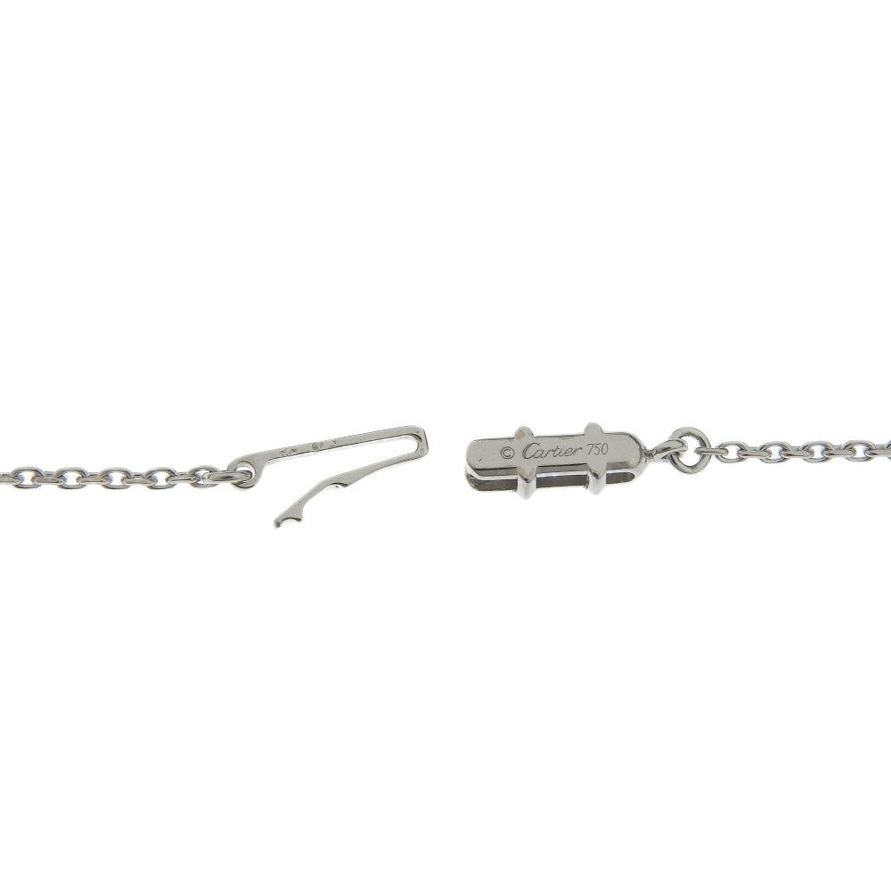 Cartier C Heart Silver White Gold Necklace Jewelry (Pre-Owned)