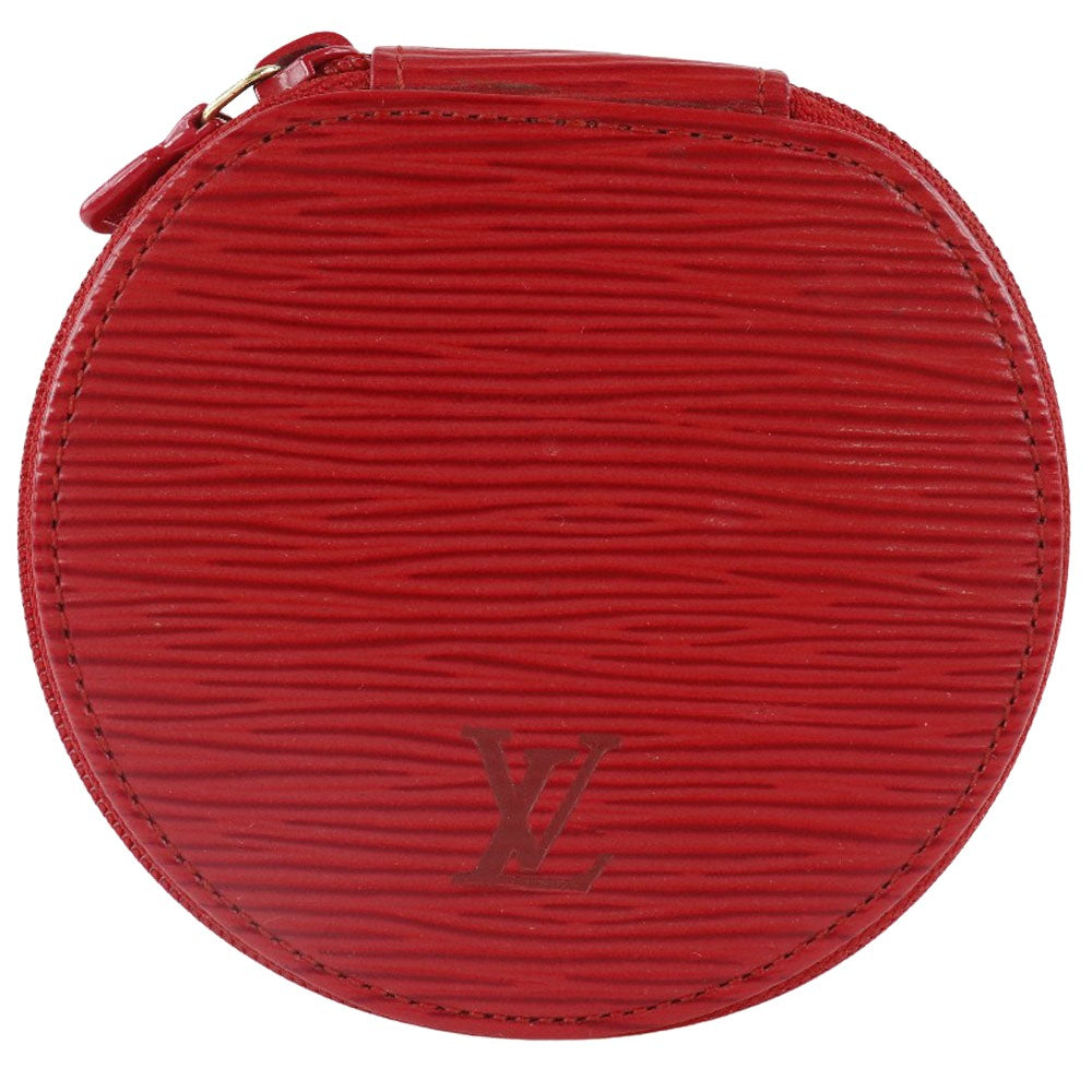 Louis Vuitton Ecrin Leather Clutch Bag (pre-owned) in Red
