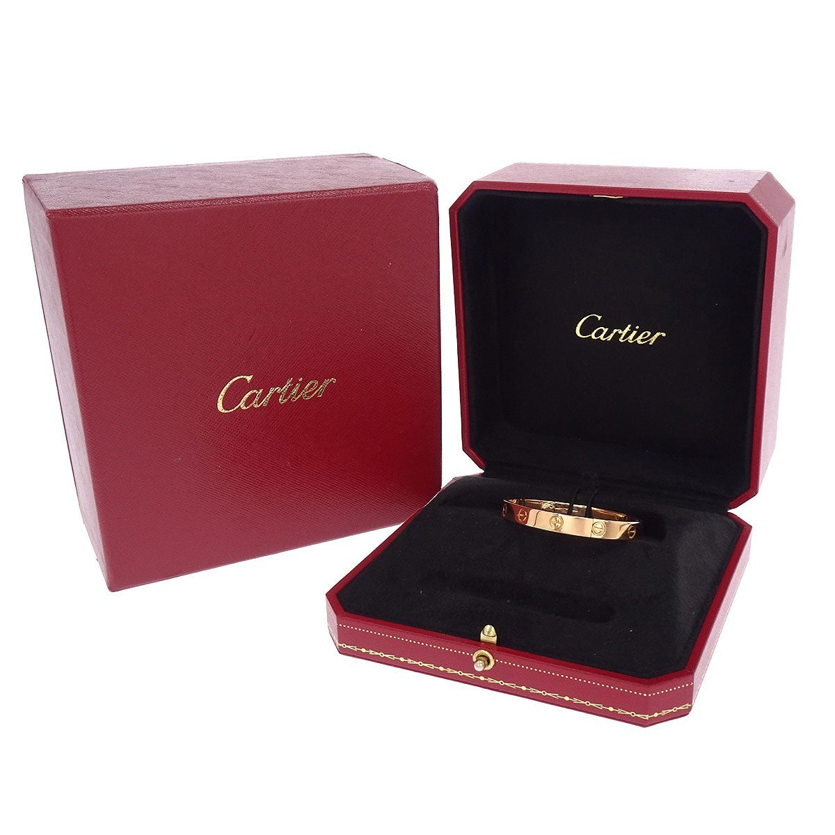 Cartier Love 18K Rose Gold Gold Rose_Gold Bracelet Jewelry (Pre-Owned)