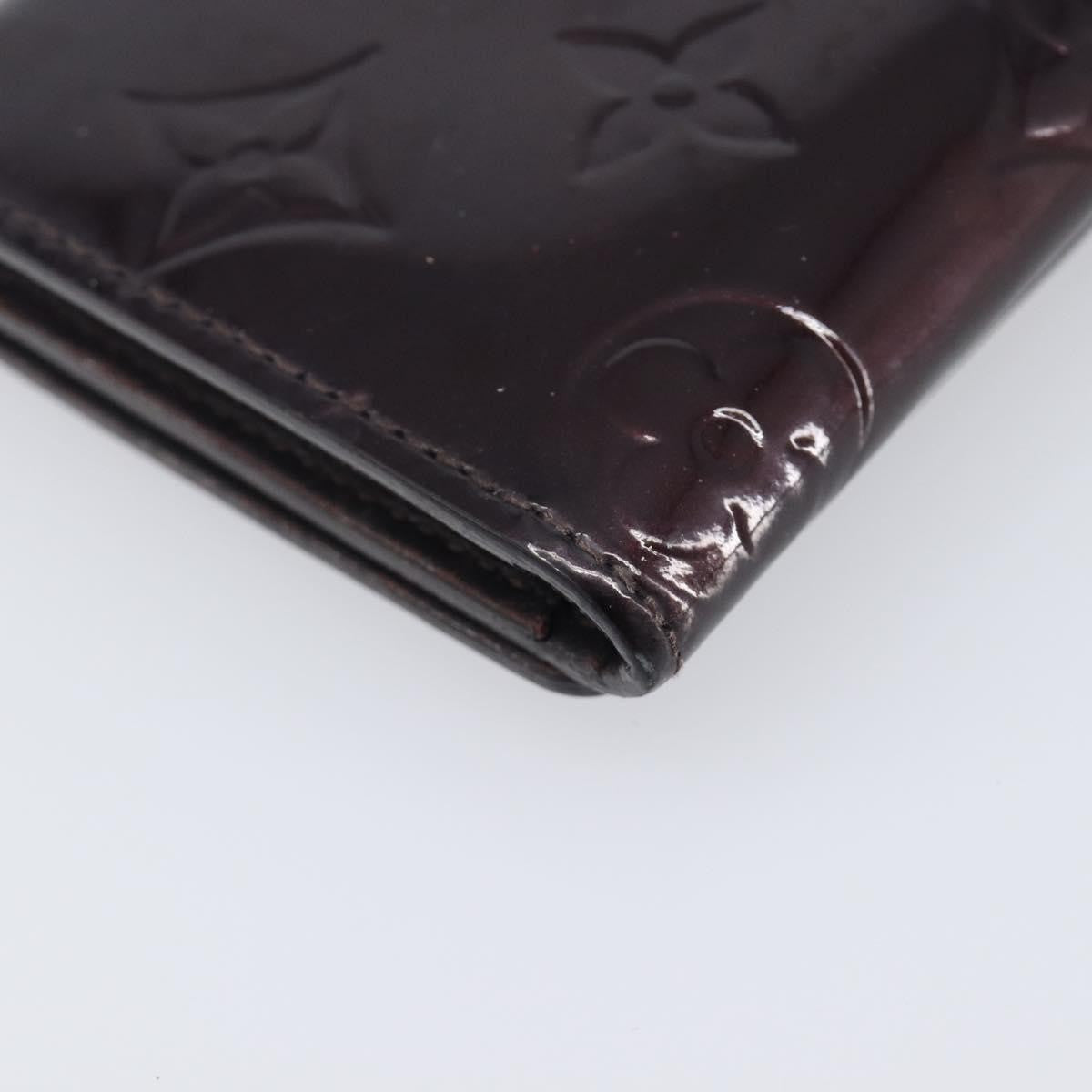 Louis Vuitton Elise Monogram Vernis Burgundy Patent_Leather Wallets Accessory (Pre-Owned)