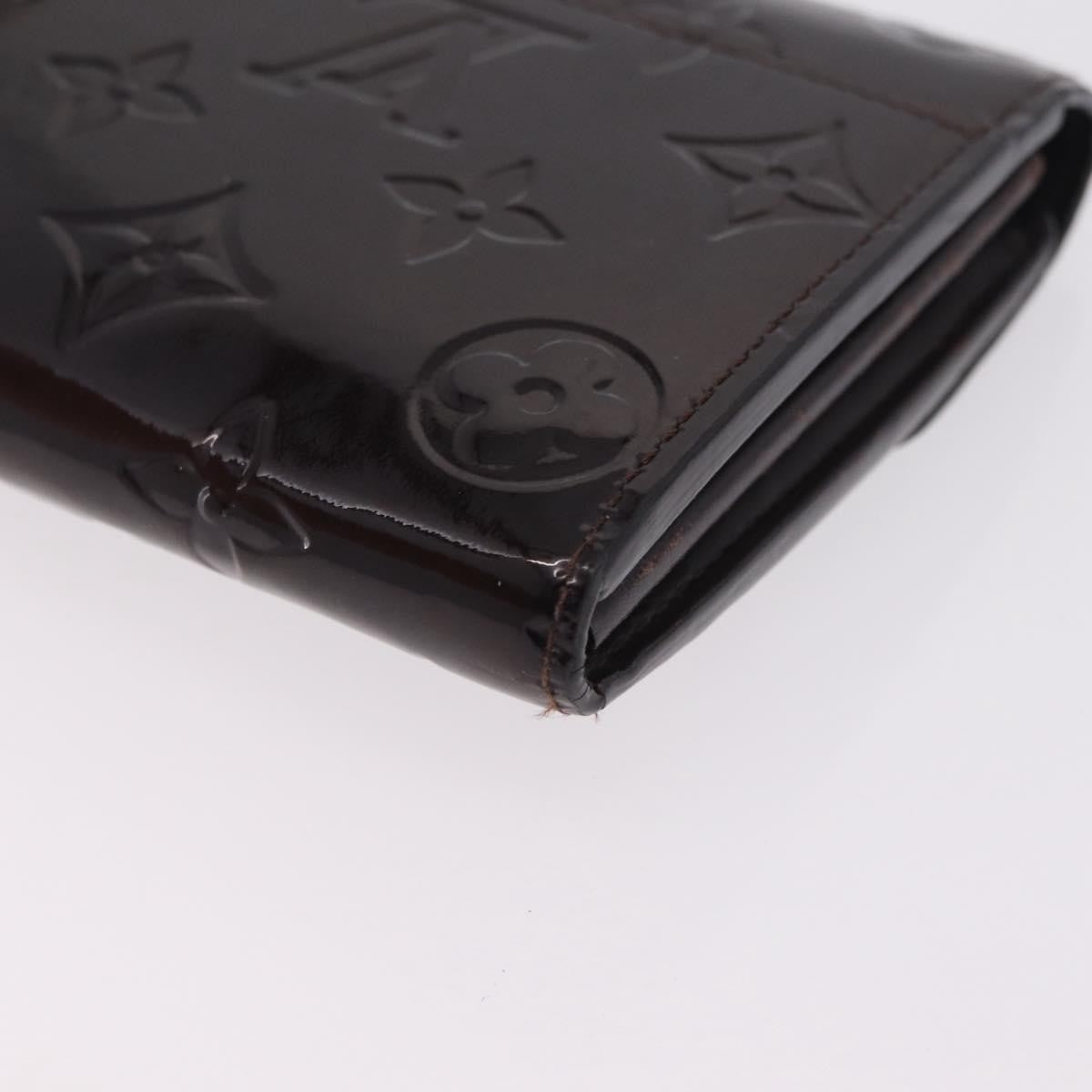 Louis Vuitton Sarah Wallet Nm Monogram Vernis Burgundy Patent_Leather Wallets Accessory (Pre-Owned)