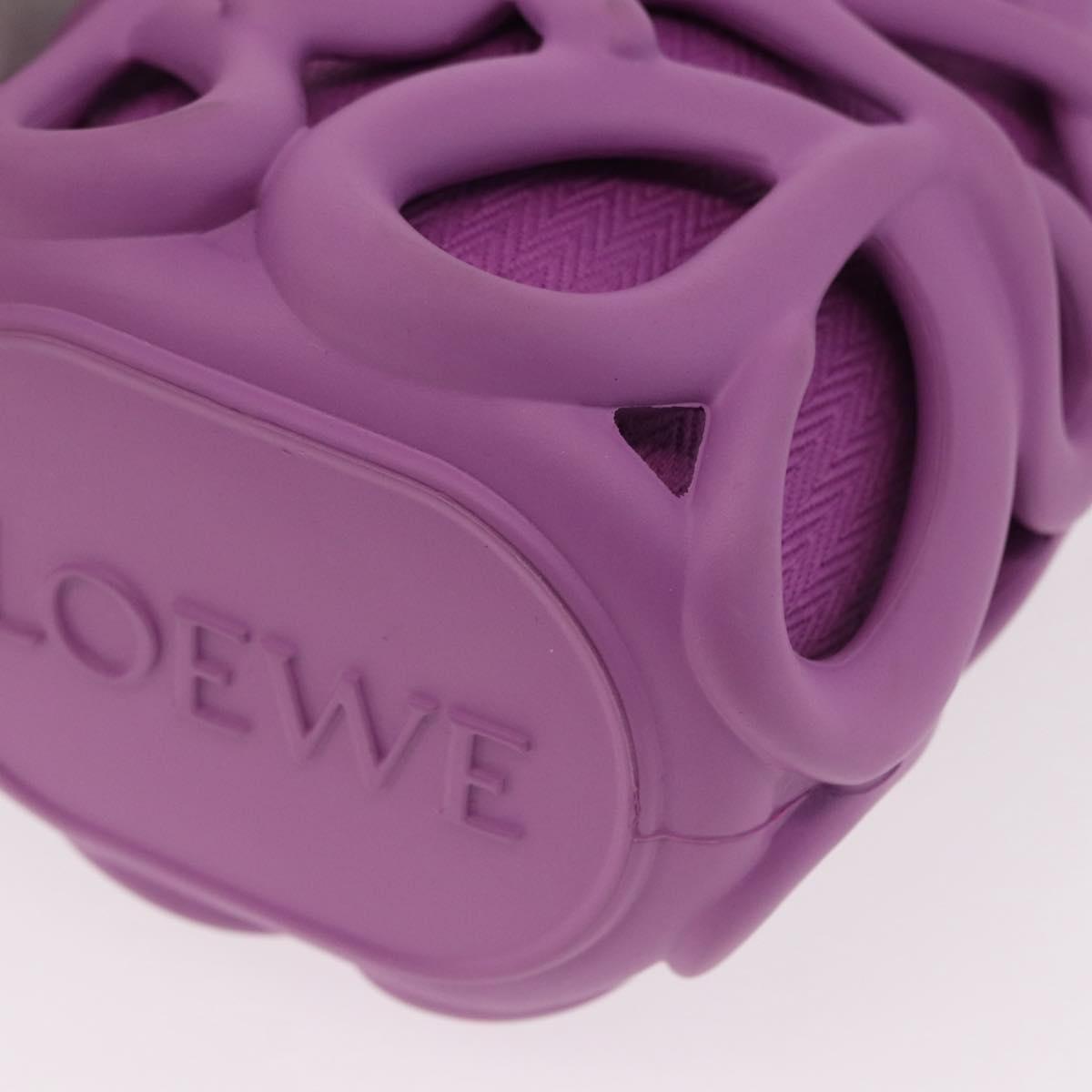 Loewe Anagram Inflated Pocket Canvas And Silicon Purple Canvas Crossbody Bag Bag (Pre-Owned)