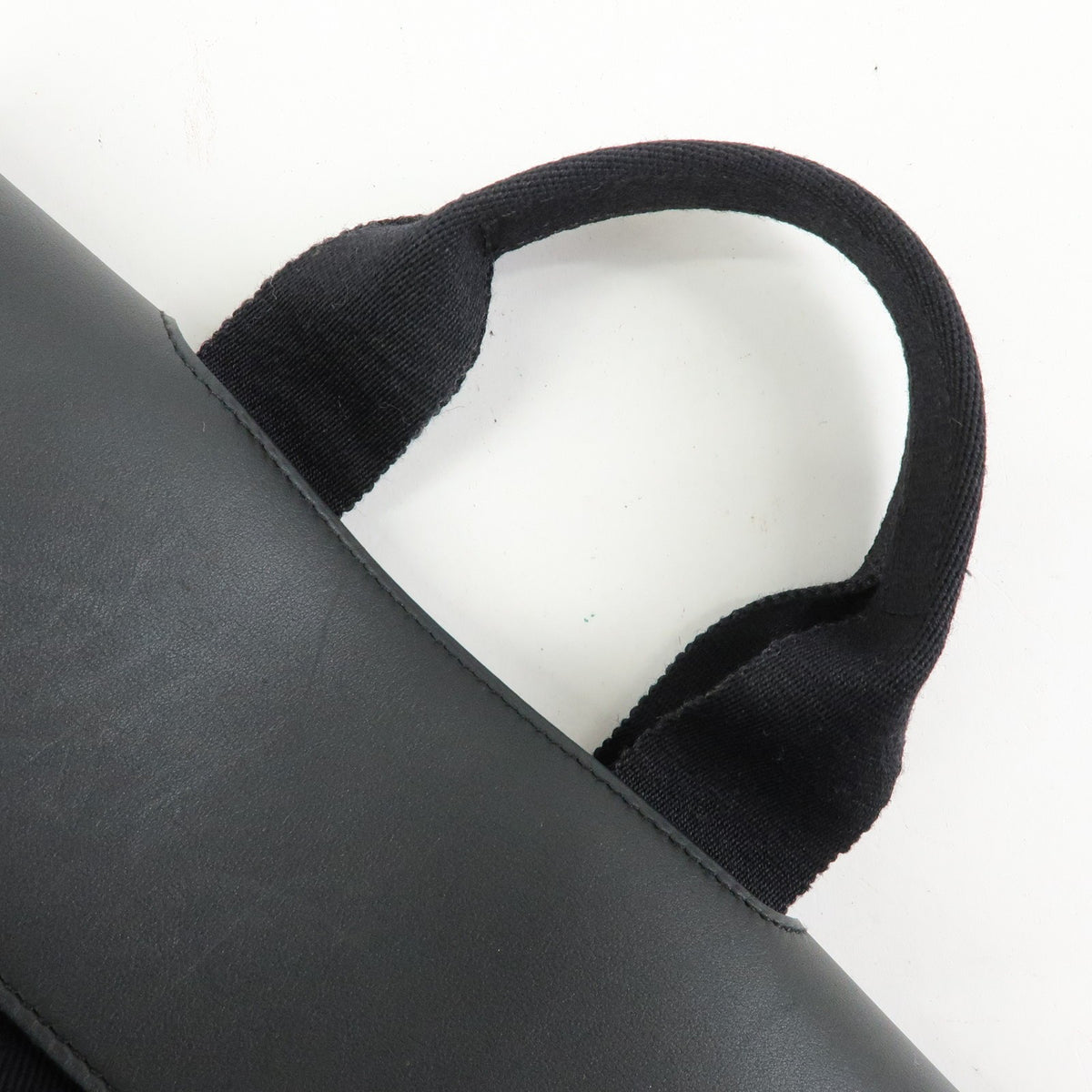 Hermes Valparaiso Toile And Leather Black Canvas Handbag (Pre-Owned)