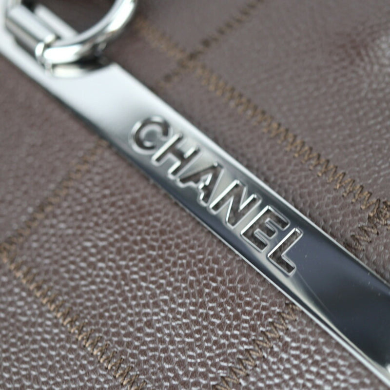 Chanel Chocolate Bar Brown Leather Tote Bag (Pre-Owned)