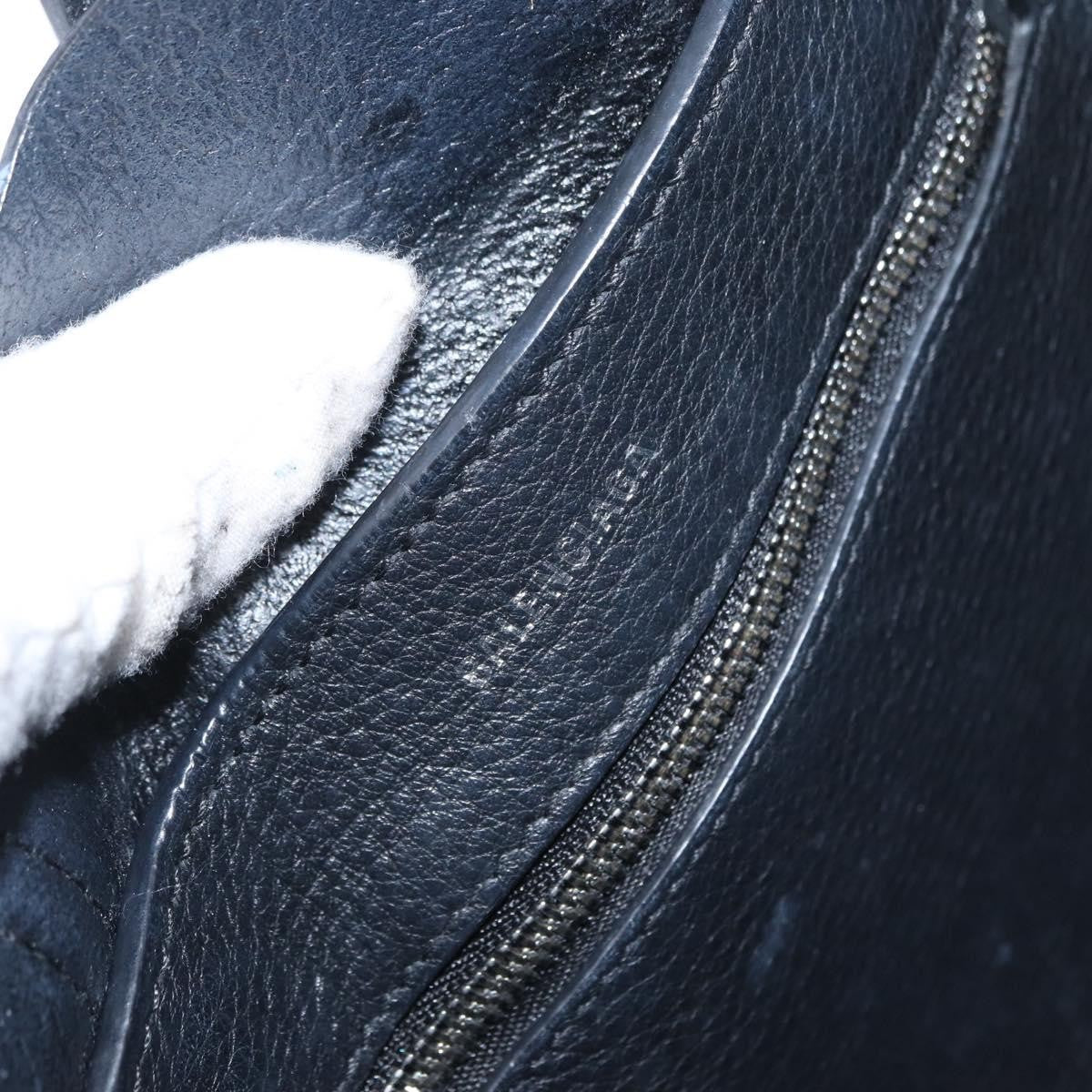 Balenciaga Everyday Leather Black Leather Tote Bag Bag (Pre-Owned)