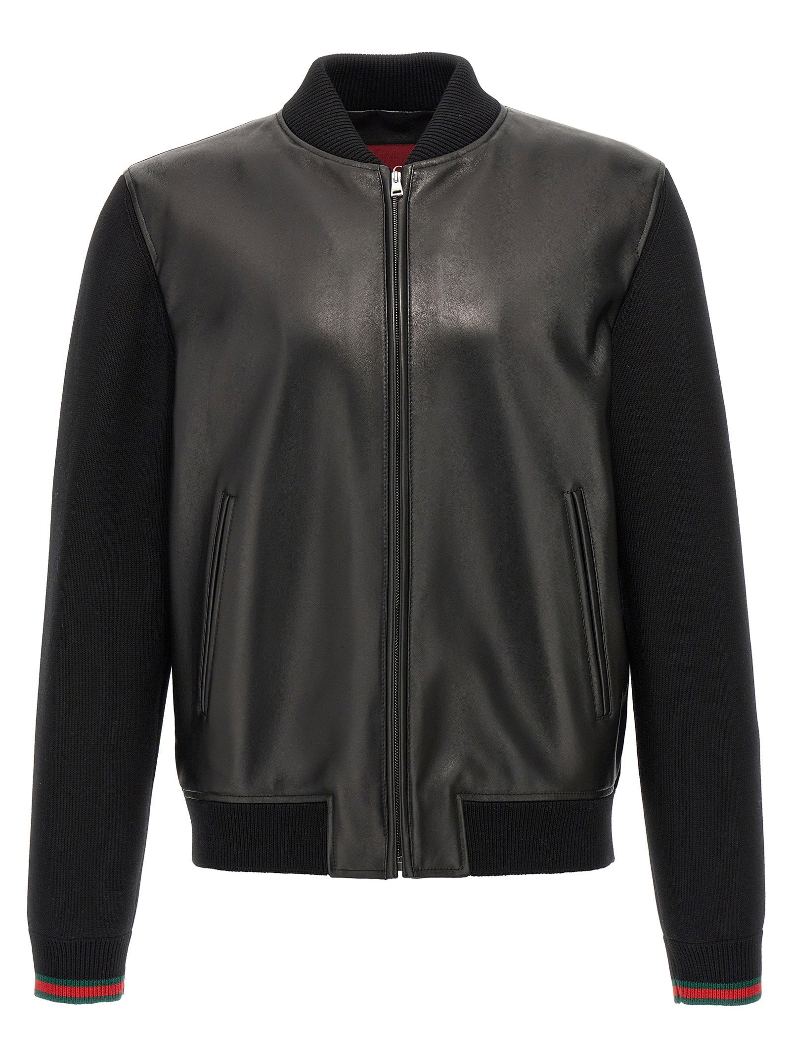 Gucci Men's Bimaterial Bomber Jacket